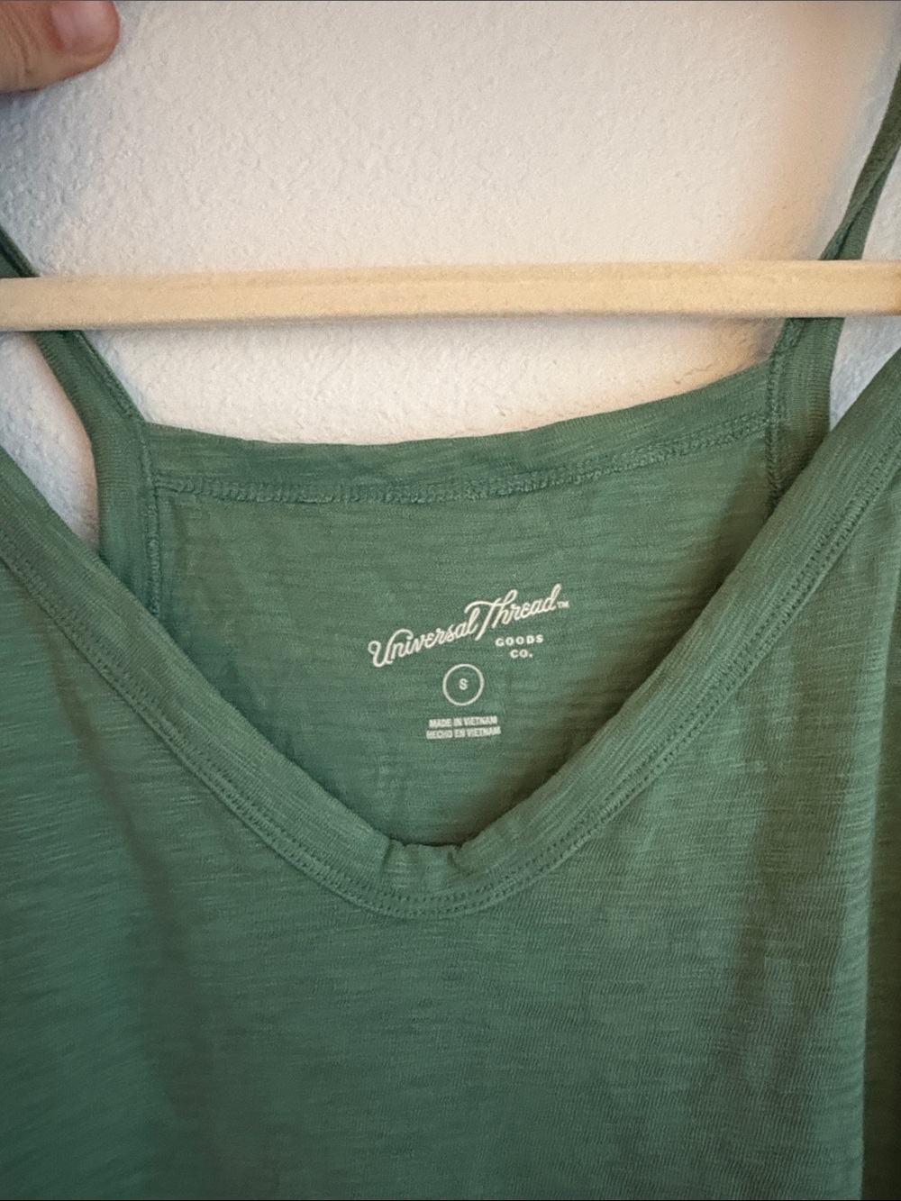 Universal Thread Green V-Neck Slip Mini Dress - Picture 2 of 3